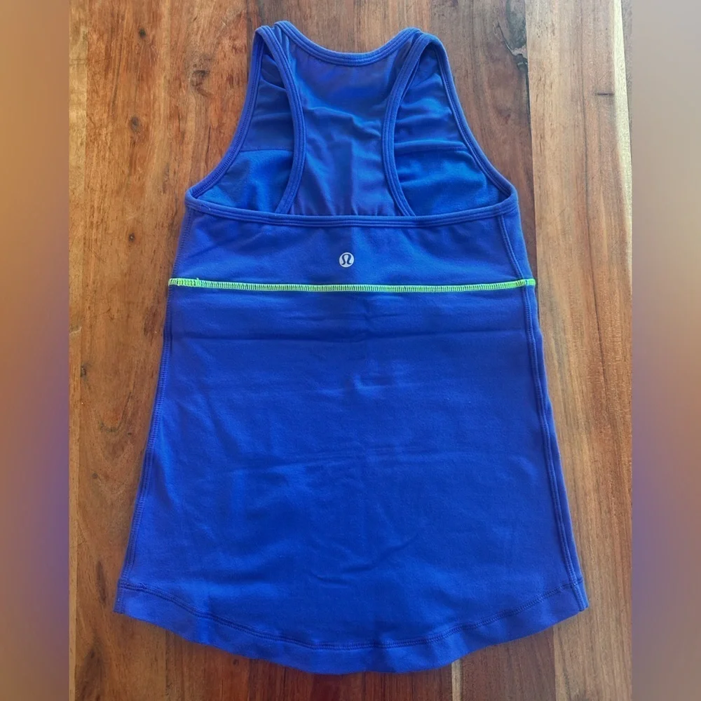 lululemon athletica Blue Tank Top